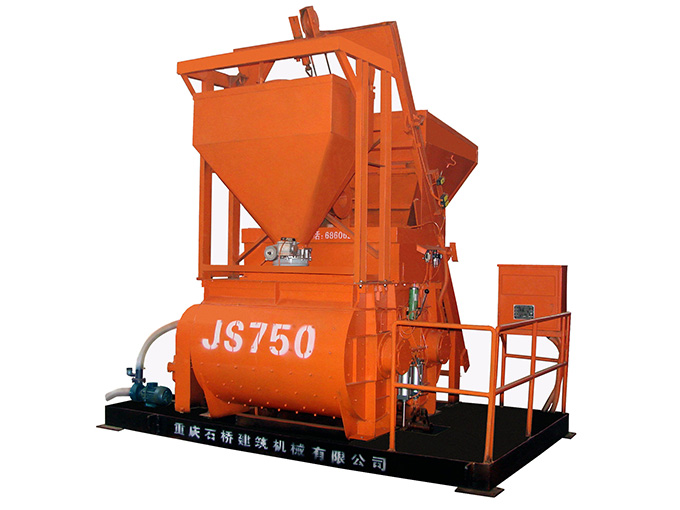 梅州JS750带水泥称量斗搅拌机